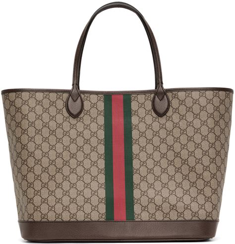 gucci beige tote|gucci shopping tote.